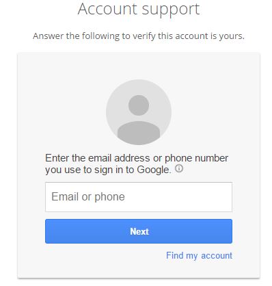 Gmail Password Recovery