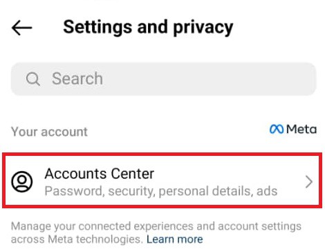 Account Center