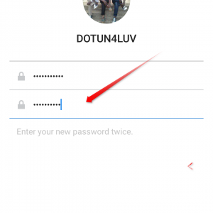 Reset Instagram password