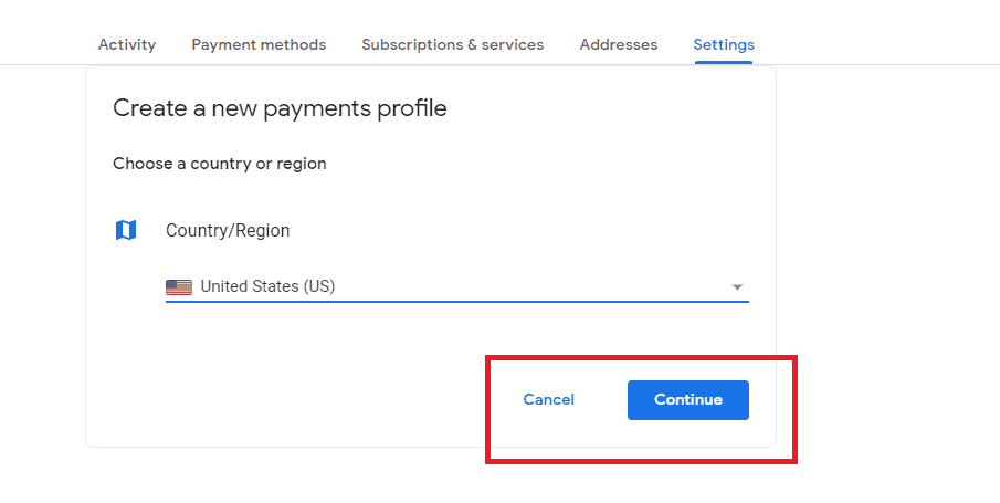 how to change country in google play store