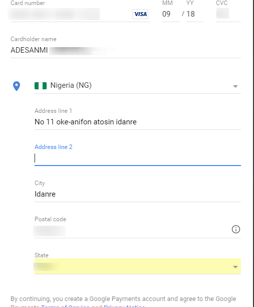 Add Credit or Debit Card to Google Play Store