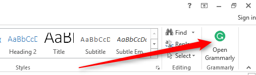 Grammarly for Word
