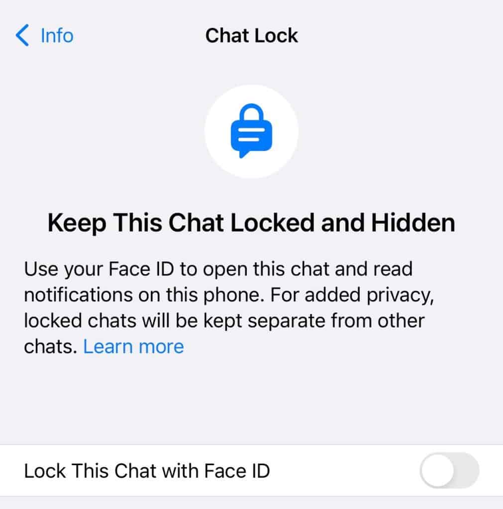 how to lock whatsapp on iphone