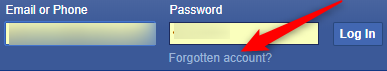 Recover Facebook Password