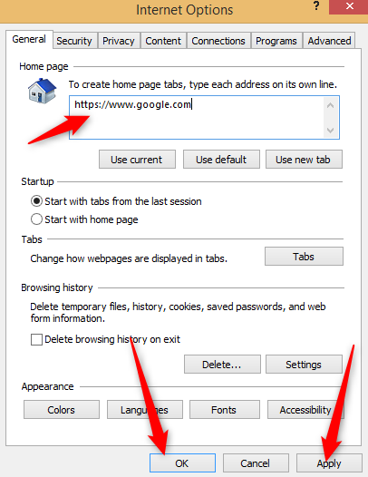 Internet Explorer Homepage
