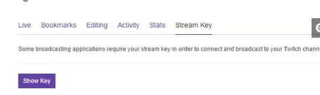 twitch stream key