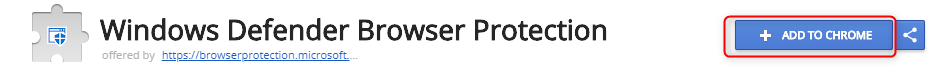 Microsoft Windows Defender Browser Protection for Chrome