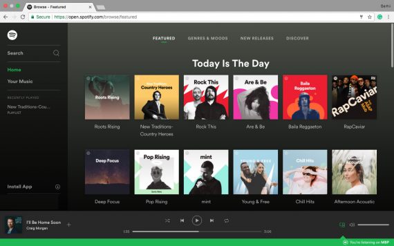 Spotify web player not working