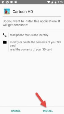 Install Cartoon HD