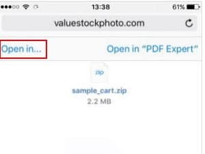 Unzip files on iPhone