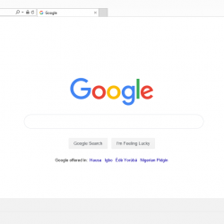 Set Google as an Internet Explorer homepage