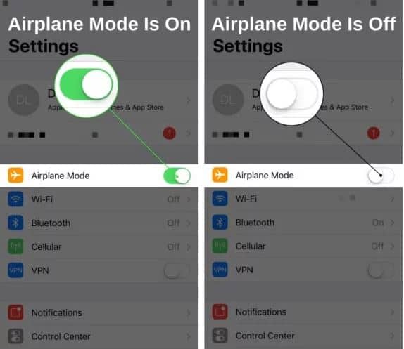 Disable network on iPhone