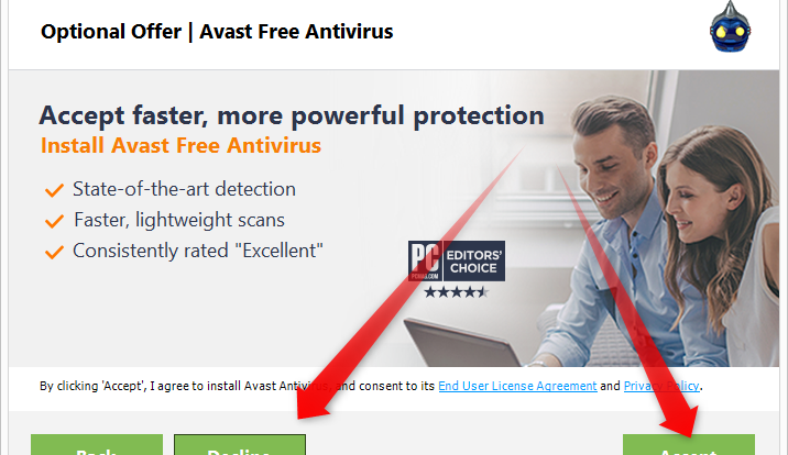 Install Avast antivirus
