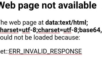 Web page not available Blackberry hub +