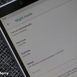 Schedule Night mode on Blackberry KEY2 and KEY2 LE