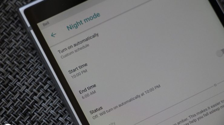 Schedule Night mode on Blackberry KEY2 and KEY2 LE