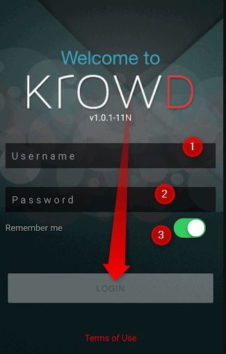 Krowd Login