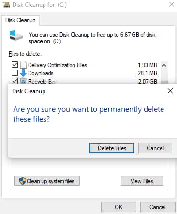 Check Storage Space