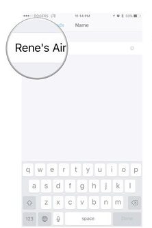 Image depicts new name input