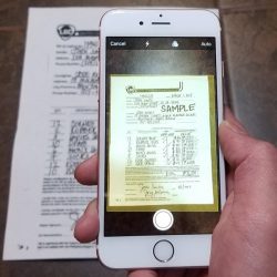 scan documents on iphone