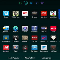 shows the apps on TV where Disney plus is selected from