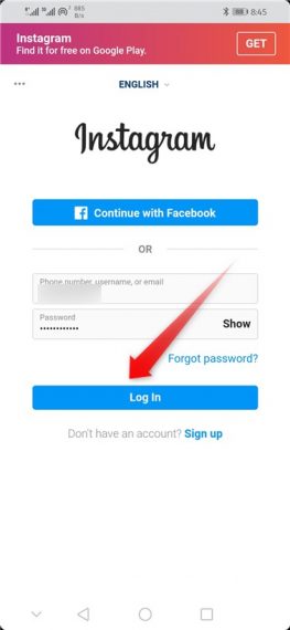 Instagram Login