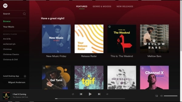 Spotify Web Player Login