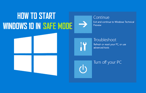 start windows 10 in safe mode