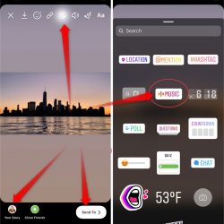 How to add enable music on Instagram Story