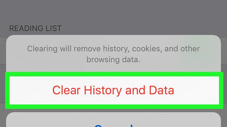 How to clear history
