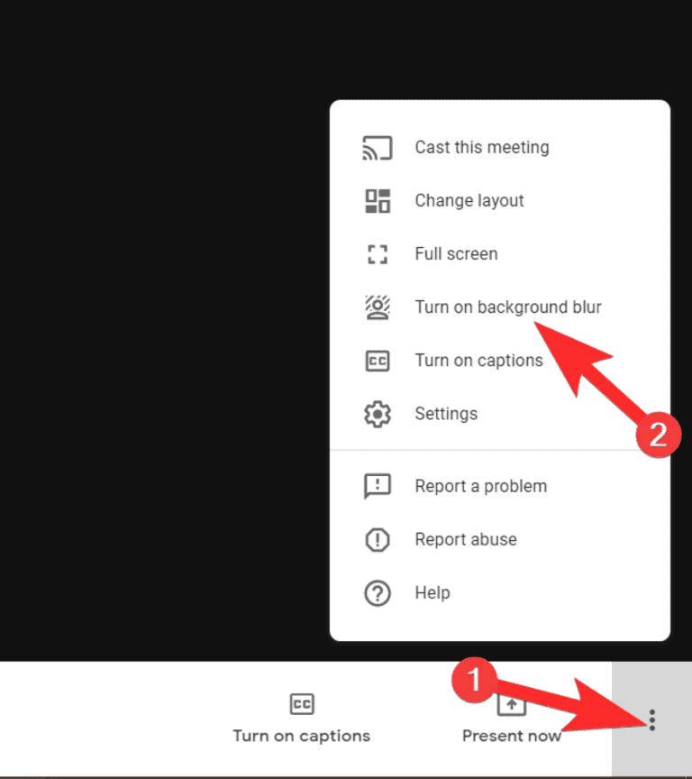 How to change background on Google Meet