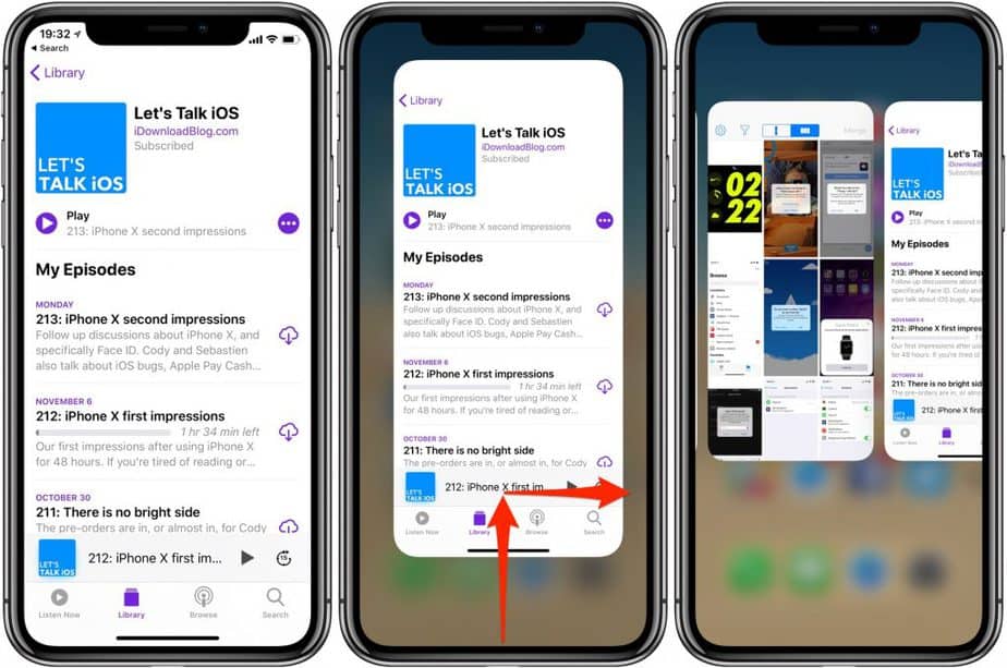 how to close Apps on the iPhone 12 series