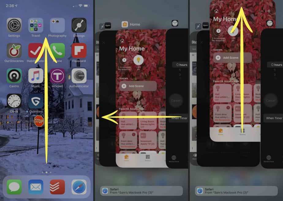 how to close Apps on the iPhone 12 series