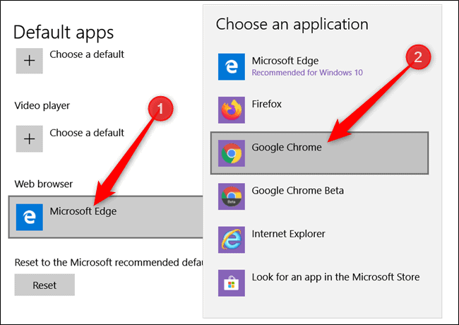 How to set Chrome as the default browser