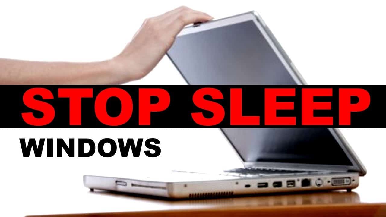 windows 10 HP goes to sleep