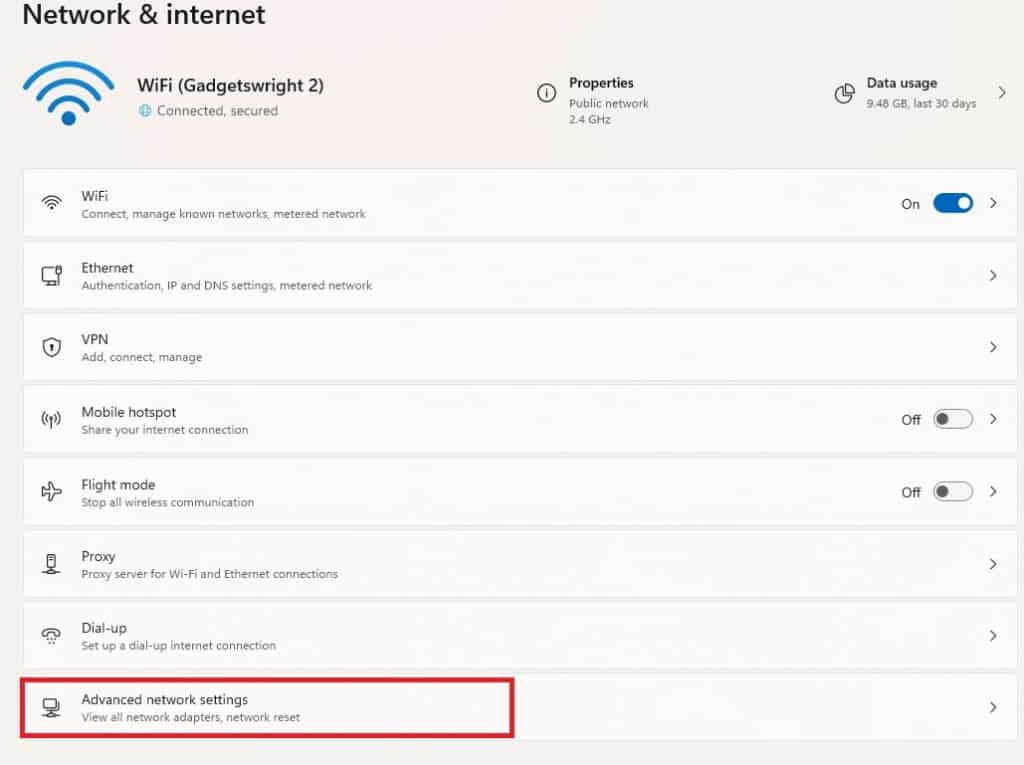 VirtWiFi has no internet access