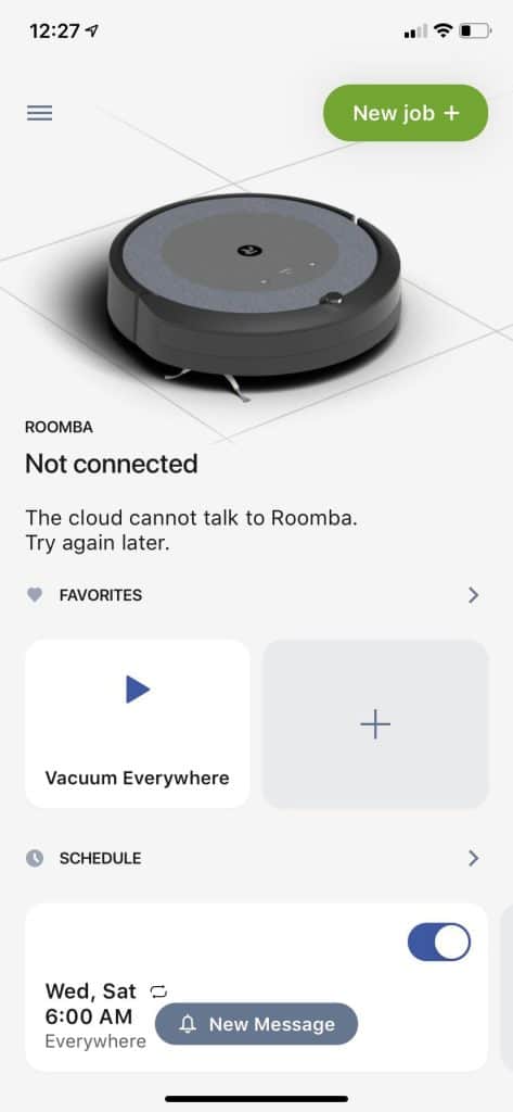 Cloud Cannot talk to Roomba