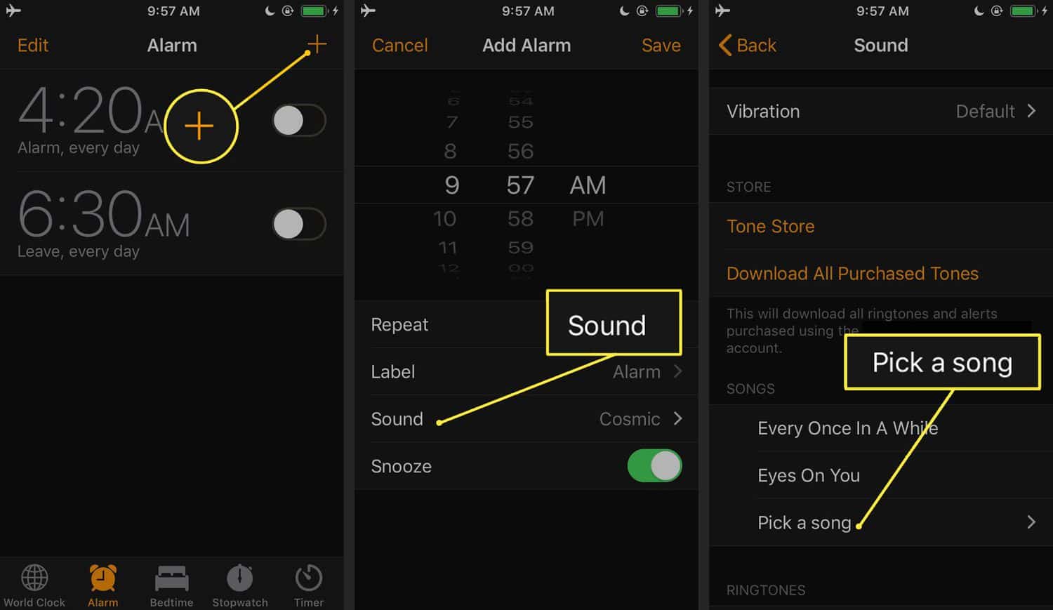 set a song as an alarm on your iPhone