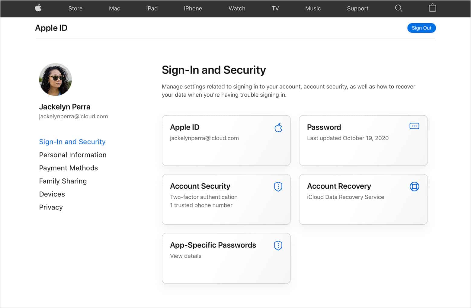 Update Apple ID Account Information