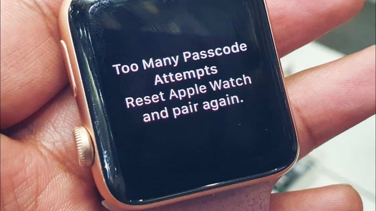 How to Reset Apple Watch after Too Many Passcode Attempts