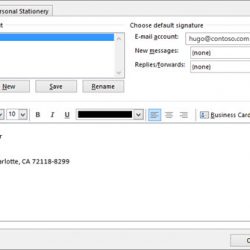 outlook signature