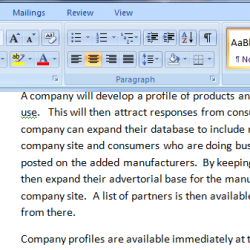 double space in Microsoft word